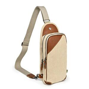 TSD Brand Canvas Beige Sling Bag